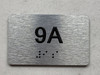 APT# 9A SILVER Ada Sign