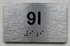 APT# 9I SILVER Safety Sign