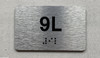 APT# 9L SILVER Compliance Sign