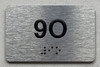 APT# 9O SILVER Safety Sign