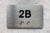 APT# 2B Safety Sign