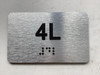 APT# 4L Safety Sign