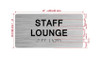 The Staff Lounge Ada Sign