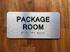 The Package Room Sign with Raised Letters & Grade 2 Compliance Sign