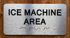 Ice Machine Area Ada Sign