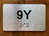 Apartment Number 9Y Compliance Sign