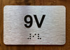 Apartment Number 9U Safety Sign