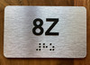 Apartment Number 8Z Compliance Sign
