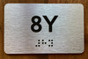 Apartment Number 8X Safety Sign