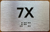 Apartment Number 7X Sign