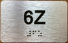 Apartment Number 6Z Sign