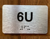 Apartment Number 6U Compliance Sign