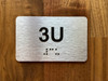 Apartment Number 4U Compliance Sign