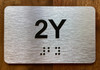 Apartment Number 2Y Ada Sign