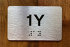 Apartment Number 1Y Compliance Sign