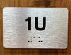 Apartment Number 1U Safety Sign
