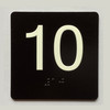 Elevator 10 Sign Elevator Jamb Plate Compliance Sign