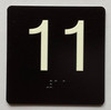 Elevator 11 Sign Elevator Jamb Plate Ada Sign