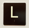 L Sign with Raised Letters Compliance Sign