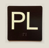 PL Sign with Raised Letters Compliance Sign
