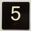 5 Sign with Raised Letters Hpd Sign