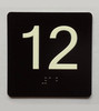 12 Sign with Raised Letters Safety Sign