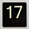 17 Sign with Raised Letters Compliance Sign