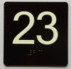 23 Sign with Raised Letters Ada Sign