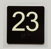 23 Sign with Raised Letters Compliance Sign