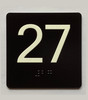 27 Sign with Raised Letters Safety Sign