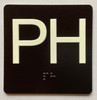 PH With Sign with Raised Letters Sign