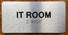 IT Room Ada Sign