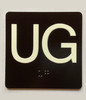 UG Sign Elevator Jamb Plate Safety Sign