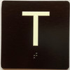 T Sign Elevator Jamb Plate Sign