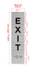 Exit With Sign with Raised Letters Ada Sign