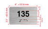Apartment number 135 Hpd Sign