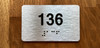 Apartment number 136 Safety Sign