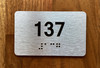 Apartment number 137 Safety Sign