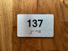 Apartment number 137 Compliance Sign