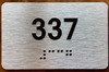 Apartment number 337 Sign