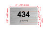 Apartment number 434 Ada Sign