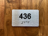 Apartment number 436 Compliance Sign