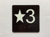 Star 3 Elevator Jamb Plate Compliance Sign
