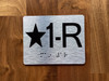 Star 1-R Elevator Jamb Plate Compliance Sign