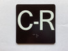 C-R Elevator Jamb Plate Compliance Sign