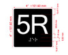 5R Elevator Jamb Plate Hpd Sign