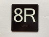 8R Elevator Jamb Plate Compliance Sign