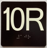10R Elevator Jamb Plate Sign