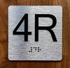 4R Elevator Jamb Plate Safety Sign