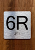 6R Elevator Jamb Plate Braille Sign